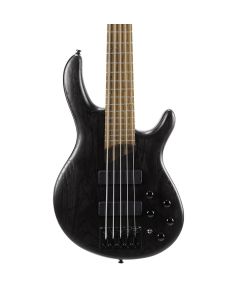 Cort B5ELEMENTOPTB Artisan Series B5 Element 5 String Bass Guitar. Open Pore Trans Black