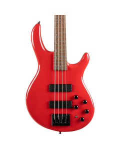 Cort C4DELUXECRD Artisan Series C4 Deluxe Bass Guitar. Candy Red