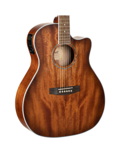 Cort GAMEDXMOP Grand Regal Acoustic Electric Cutaway Guitar. Open Pore Mahogany