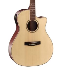 Cort GAMEDXOP Grand Regal Acoustic Electric Cutaway Guitar. Open Pore