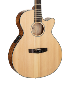 Cort SFXENS Acoustic Electric Slim Body Cutaway Guitar. Natural Satin