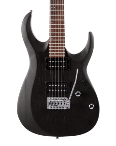 Cort X100OPBK X Series 100 Double Cutaway Electric Guitar. Open Pore Black