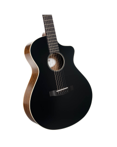 Cort CORE-MC Ovangkol Acoustic-Electric Guitar w/Gig-bag. Black Top Semi Gloss
