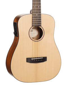 Cort EARTHGO-OP Earth Series Go Hyvibe Acoustic Electric Guitar. Open Pore Natural