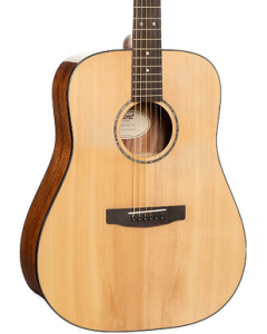 Cort EARTH60CENAT Earth Series 60 Dreadnought Acoustic Electric Guitar. Natural Glossy