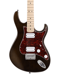 Cort G100HHOPW G Series HH Double Cutaway Electric Guitar. Open Pore Wallnut