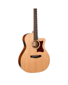 Cort GA1EOP Grand Regal Series GA1E Acoustic-Electric Guitar. Open Pore Natural
