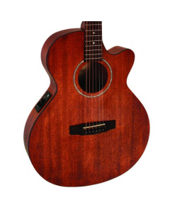 Cort SFXMEMOP SFX Series Acoustic Electric Cutaway Guitar. Open Pore Mahogany