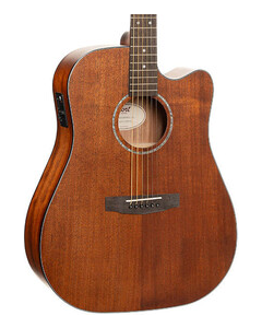 Cort EARTH60MCEOP Earth Series 60 Mahogany Dreadnought Acoustic Electric Guitar. Open Pore