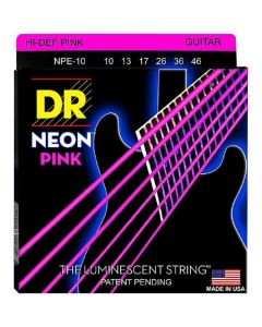 DR Strings NEON Hi-Def Pink SuperStrings Medium Electric Guitar Strings 10-46