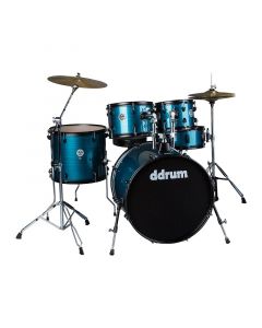 ddrum D2P BPS Complete 5pc Acoustic Drum Kit. Blue Pinstripe