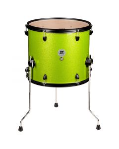 ddrum D2R series 12x14 Floor Tom. Lime Sparkle
