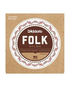 D'addario Ej32 Folk Nylon Normal (.028-.045) Ball End Folk Guitar Strings