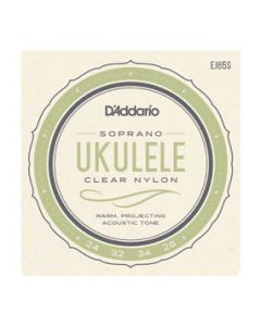 D'Addario EJ65S Pro-Arte Custom Extruded Ukulele Strings - .024-.034 Soprano