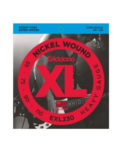 D'Addario EXL230 Nickel Wound Bass Guitar Strings, Heavy, 55-110, Long Scale