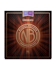 D'addario Nb1152 Nickel Bronze Acoustic Guitar Strings - Custom Light - 11-52