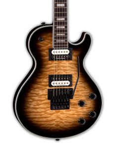 Dean TB Select Floyd QM Electric Guitar. Natural Black Burst