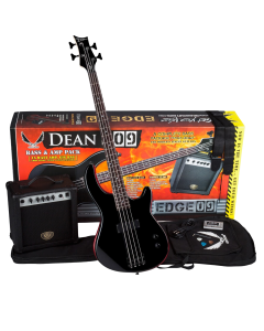 Dean Edge 09 Electric Bass Pack CBK w/Amp & Accessories