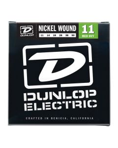 Dunlop DEN1150 Nickel Wound Electric Guitar Strings, Medium/Heavy, .011-.050