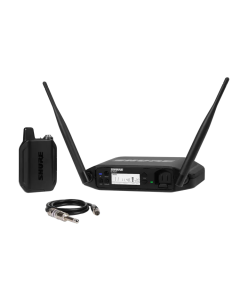 Shure GLXD14+-Z3 The GLX-D+ Dual Band Wireless Bodypack System features the WA302 guitar cable and the GLXD4+ tabletop receiver.