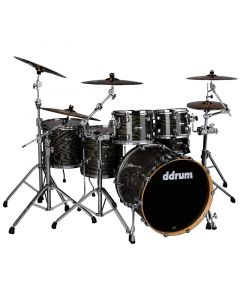 ddrum DM ASH 622 TBK Dominion 6pc Shell Pack. Trans Black