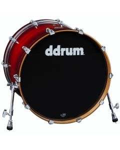 ddrum Dominion 18x22 Bass Drum. Redburst