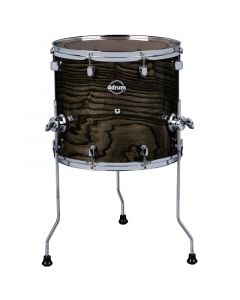ddrum Dominion 14x16 Floor Tom. TransBlack