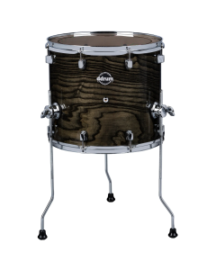 ddrum Dominion 16x18 Floor Tom. Trans Black