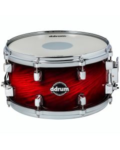ddrum Dominion 7x13 Snare Drum. Redburst