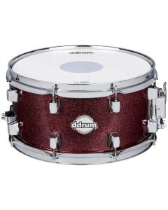 ddrum Dominion Birch 7x13 Snare Drum. Red Sparkle