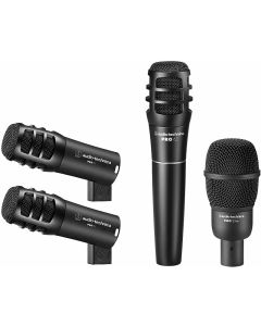 Audio-Technica PRO-DRUM4 4 Drum Microphone Pack. 1 Pro 25ax, 1 Pro 63, 2 Pro 23