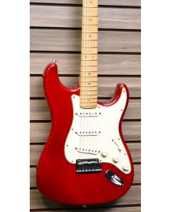 Fender American Deluxe Stratocaster. Year 2000. Ash Body, Trans Red. (MINT)  SN3377