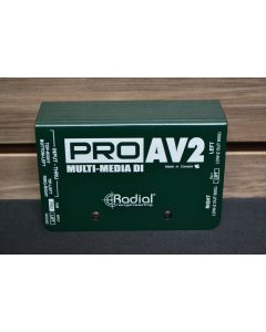Radial Engineering Pro AV2 2-Channel Passive A/V Stereo DI Box SN0120