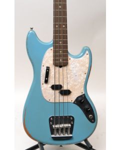 Fender JMJ Road Worn Mustang Bass Daphne Blue Rosewood Fretboard