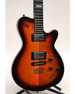 Godin LGX-SA AA Flamed Maple Top Electric Guitar Cognac Burst