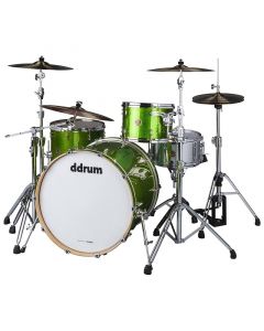 ddrum DS MP 324 EGS Dios 3pc Shell Pack. Emerald Green Sparkle