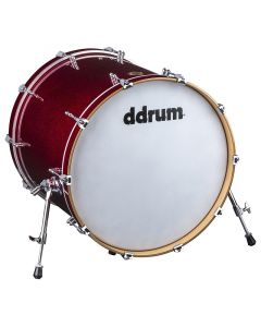 ddrum Dios Maple 20x22 Bass Drum. Red Sparkle