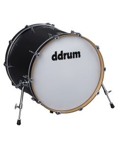 ddrum Dios Maple 20x22 Bass Drum. Satin Black