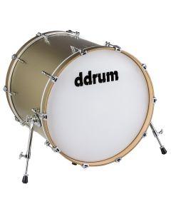 ddrum Dios Maple 20x24 Bass Drum. Satin Gold