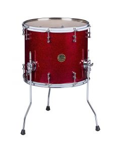 ddrum Dios Maple 14x14 Floor Tom. Red Sparkle