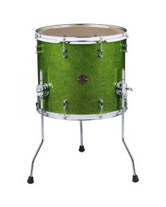 ddrum Dios Maple 14x16 Floor Tom. Green Sparkle