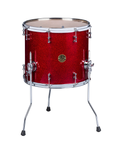 ddrum Dios Maple 16x18 Floor Tom. Red Sparkle