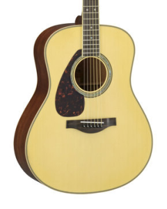 Yamaha L Series Mahogany Folk Acoustic Guitar With Passive Pickup With Hard Bag; Natural TGF33