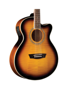 Washburn EA15ATB-A FW-Mini Jumbo Acoustic-Electric Guitar Tobacco Burst