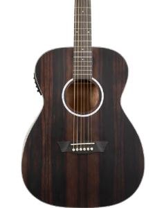 Washburn DFEFE-U Deep Forest Folk Acoustic/Electric Guitar. Striped Ebony TGF33