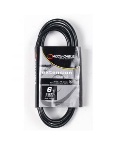 American DJ EECOM6 6'  IEC Female to IEC Male