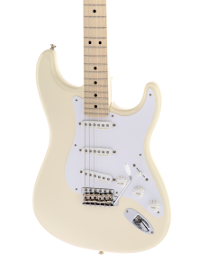 Fender Eric Clapton Stratocaster Electric Guitar. Maple FB, Olympic White