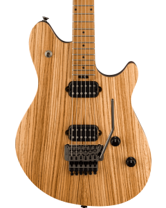 EVH Wolfgang WG Standard Electric Guitar. Exotic Zebrawood, Baked Maple Fingerboard, Natural