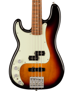 Fender Player Plus Precision Electric Bass. Left-Hand, Pau Ferro Fingerboard, 3-Color Sunburst TGF33