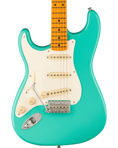 Fender American Vintage II 1957 Stratocaster Electric Guitar. Left-Hand, Maple Fingerboard, Sea Foam Green